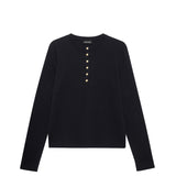 Anine Bing ALESSIA LS T-SHIRT, Black