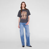 Anine Bing CADE TEE TIGER BING, Washed Black
