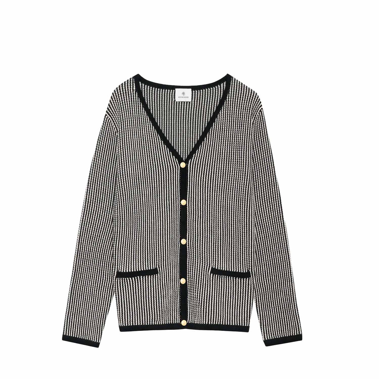 Anine Bing DAVE CARDIGAN, Black/White