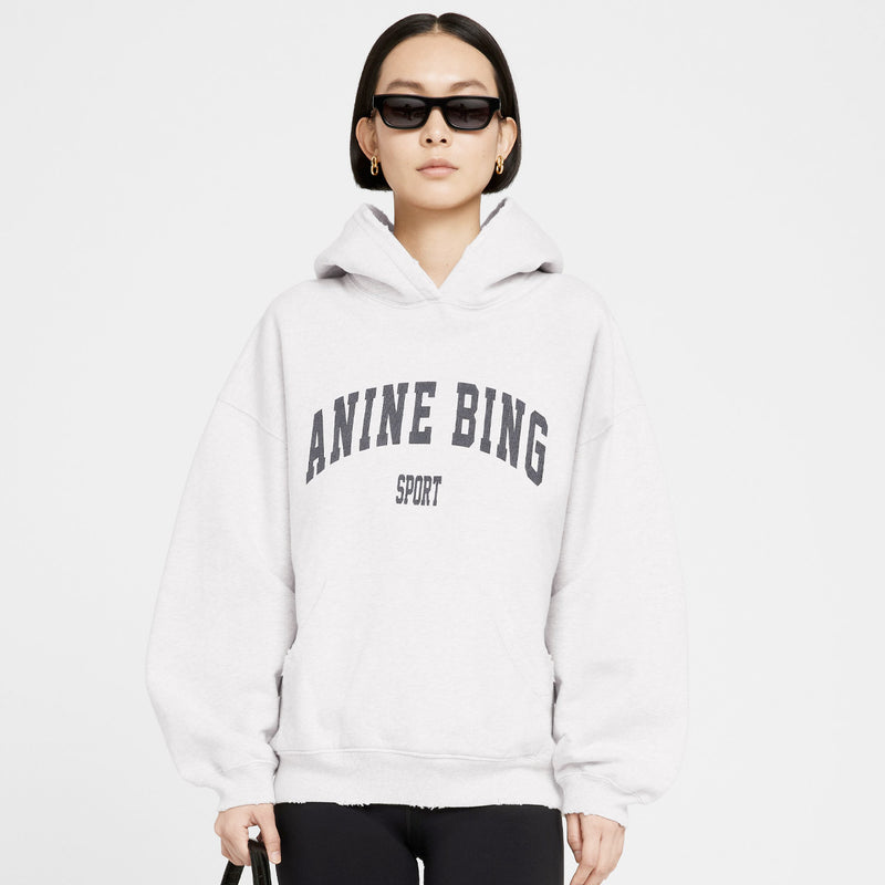Anine Bing HARVEY SWEATSHIRT, Heather Grey - Image 2