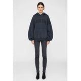 Anine Bing HARVEY SWEATSHIRT, Washed Black