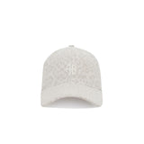 Anine Bing JEREMY BASEBALL CAP AB, Washed White Leopard