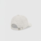 Anine Bing JEREMY BASEBALL CAP AB, Washed White Leopard