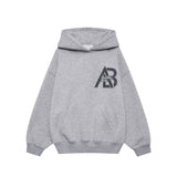 JACI HOODIE LETTERMAN, Medium Heather Grey