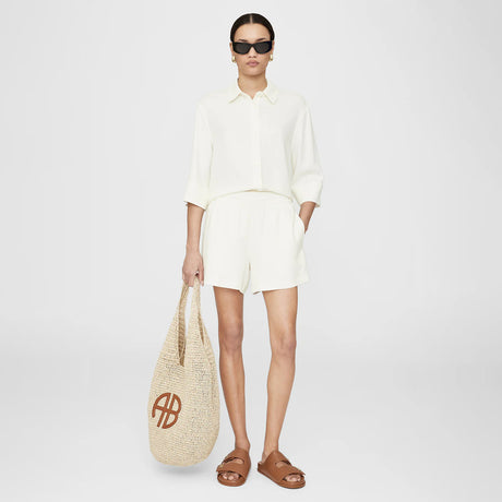 Anine Bing KAM SHORT, Ivory - Image 2