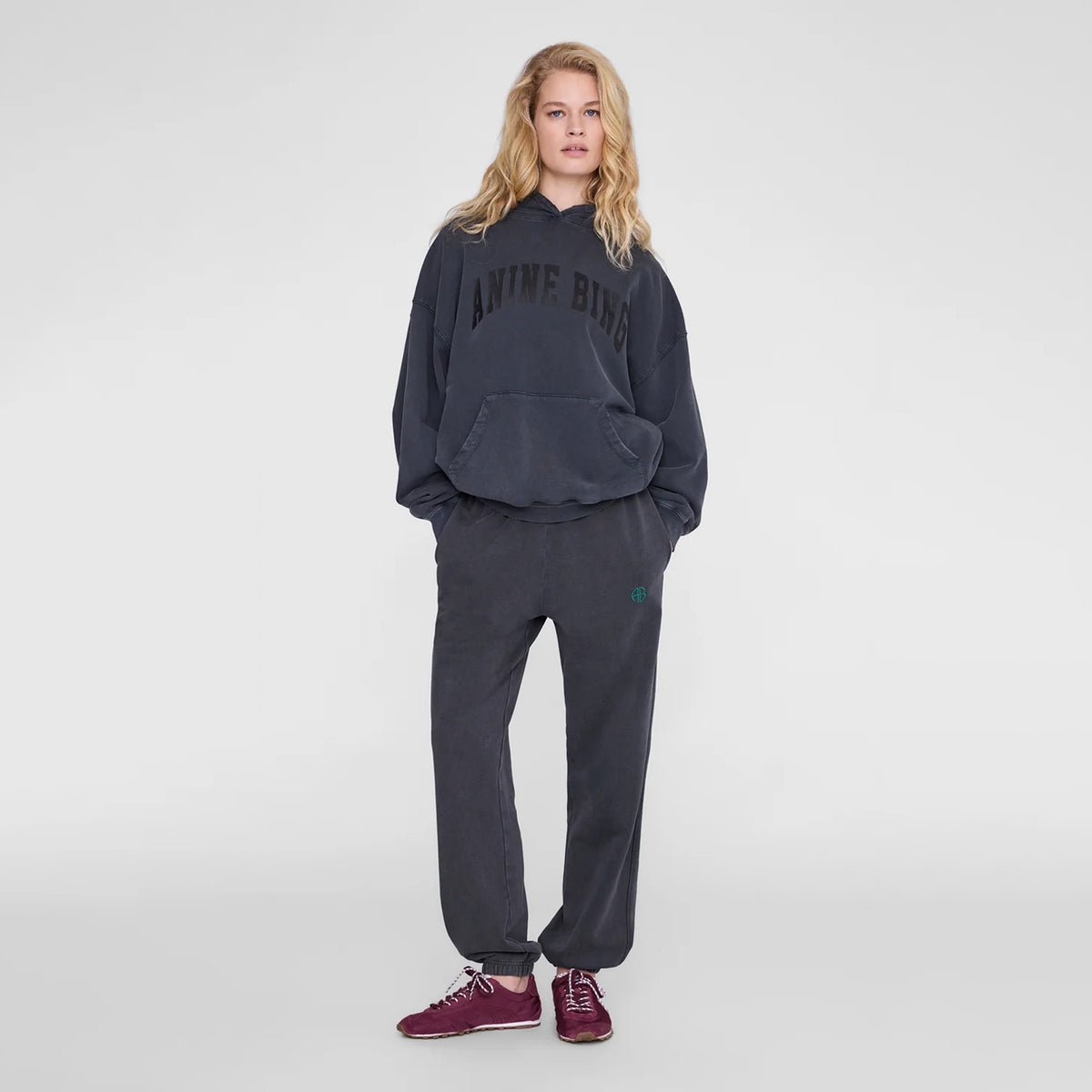 Anine Bing KARTER SWEATPANT, Washed Black
