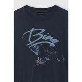 Anine Bing KENT TEE EAGLE, Washed Black