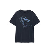 Anine Bing KENT TEE EAGLE, Washed Black