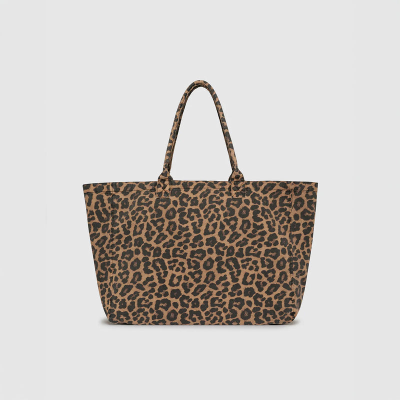 Anine Bing LEO CANVAS TOTE, Leopard