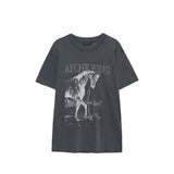 Anine Bing LILI TEE HORSE, Washed Black