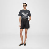 Anine Bing LILI TEE RETRO EAGLE, Washed Black