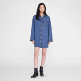 Anine Bing MARY DRESS LONG SLEEVE, Freshwater Blue