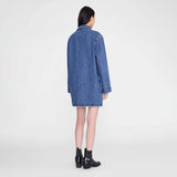 Anine Bing MARY DRESS LONG SLEEVE, Freshwater Blue