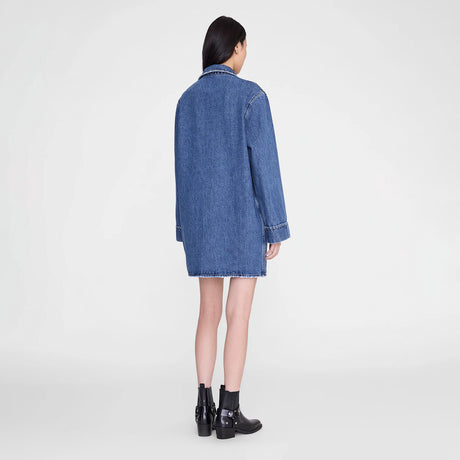 Anine Bing MARY DRESS LONG SLEEVE, Freshwater Blue