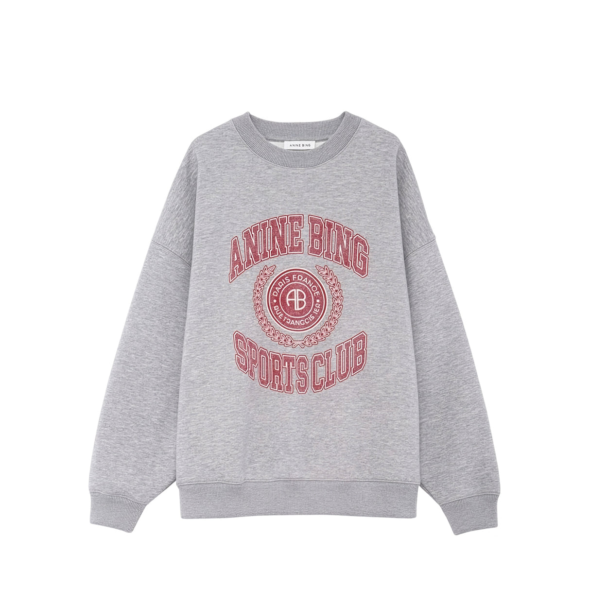 Anine Bing MILES SWEATSHIRT COLLEGIATE, Gray