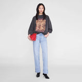 Anine Bing MILES SWEATSHIRT TIGER BING, Washed Black