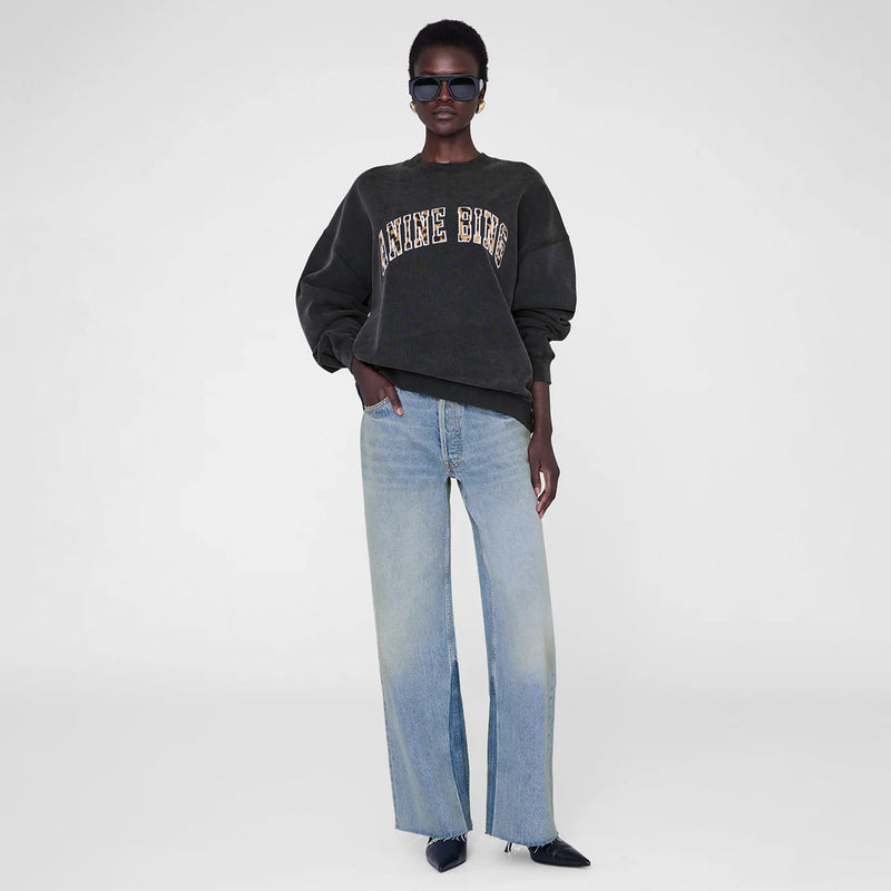 Anine Bing MILES SWEATSHIRT, Washed Black