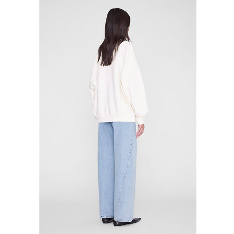 Anine Bing MILES SWEATSHIRT COLLEGIATE, Cream
