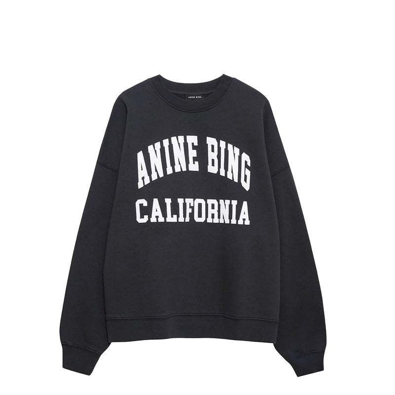 Anine Bing MILES SWEATSHIRT, Washed Black