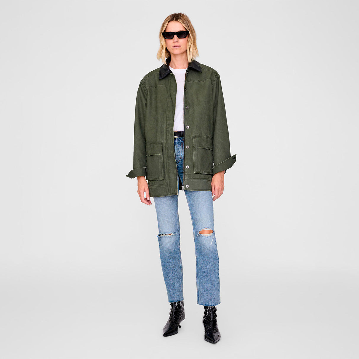 Anine Bing SEAN JACKET ARMY, Green