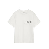 Anine Bing SHELLEY TEE I SEE YOU I LOVE, Washed Cream