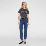 Anine Bing SHELLEY TEE, Washed Black