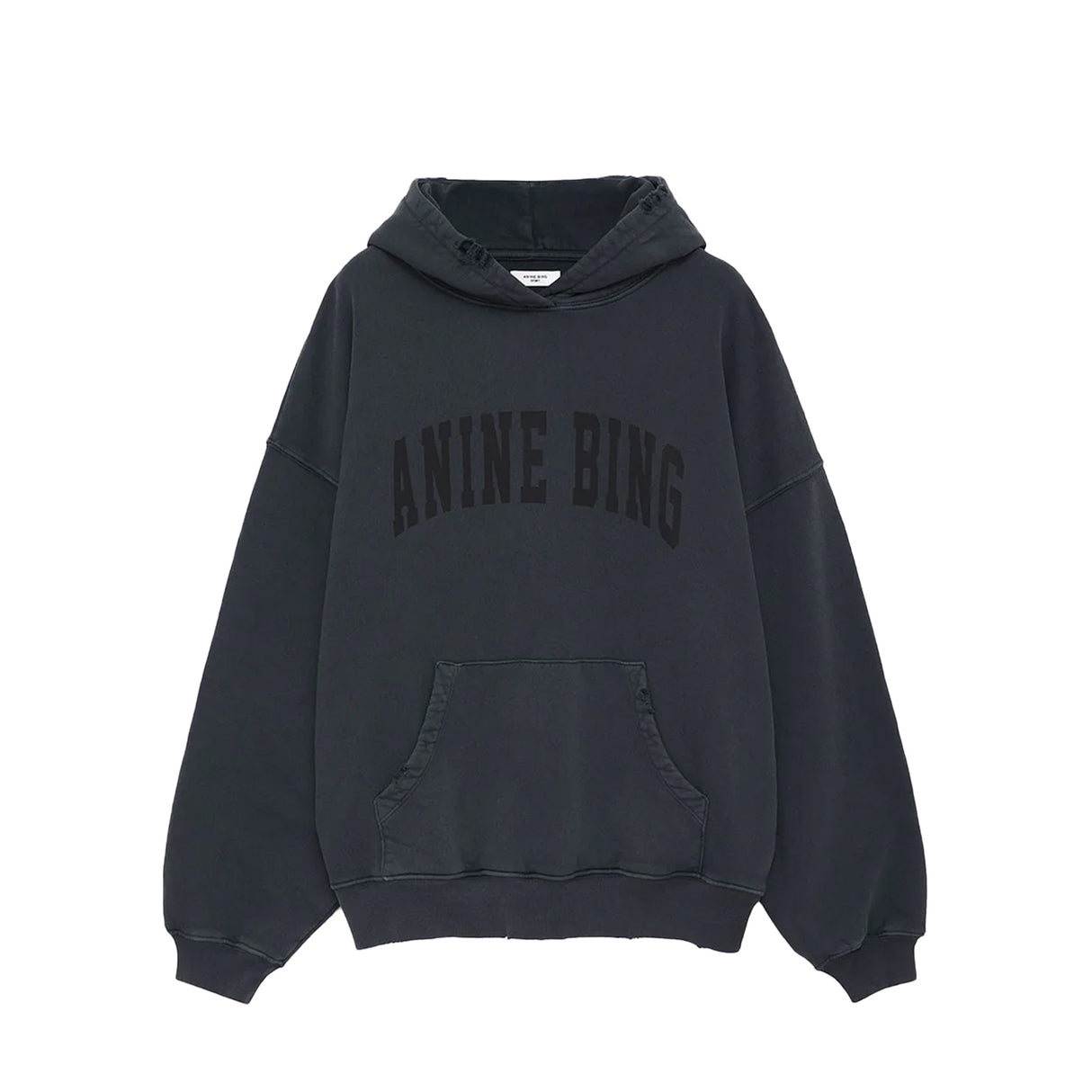 Anine Bing HARVEY SWEATSHIRT, Washed Black