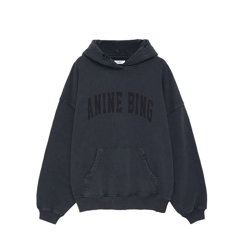 Anine Bing HARVEY SWEATSHIRT, Washed Black