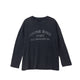 Anine Bing IVAN LONG SLEEVE PARIS STENCIL, Washed Black