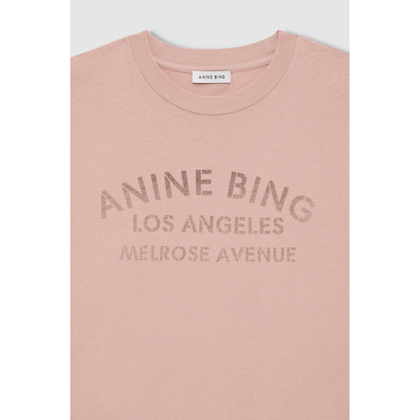 Anine Bing IVAN LONG SLEEVE MELROSE STENCIL, Washed Blushed