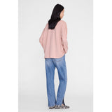 Anine Bing IVAN LONG SLEEVE MELROSE STENCIL, Washed Blushed