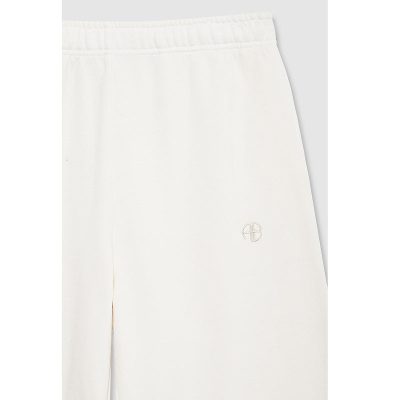 Anine Bing KACEY SWEATPANT MONOGRAM, Ecru