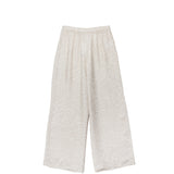 Light gray wide-leg pants on a white background