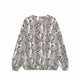 Anine Bing MILES SWEATSHIRT, Washed Python