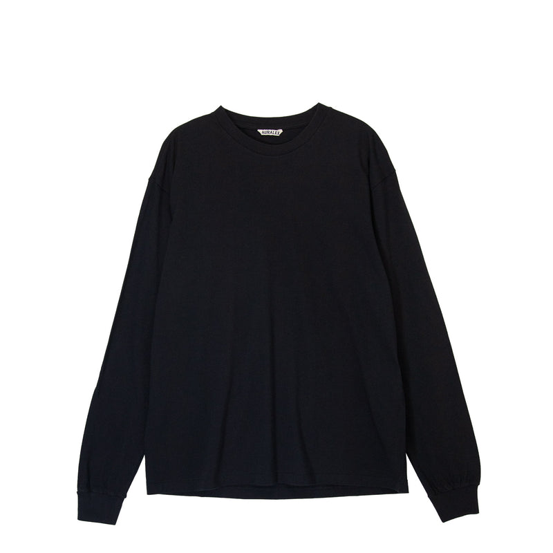 Auralee SEAMLESS L/S TEE, Black