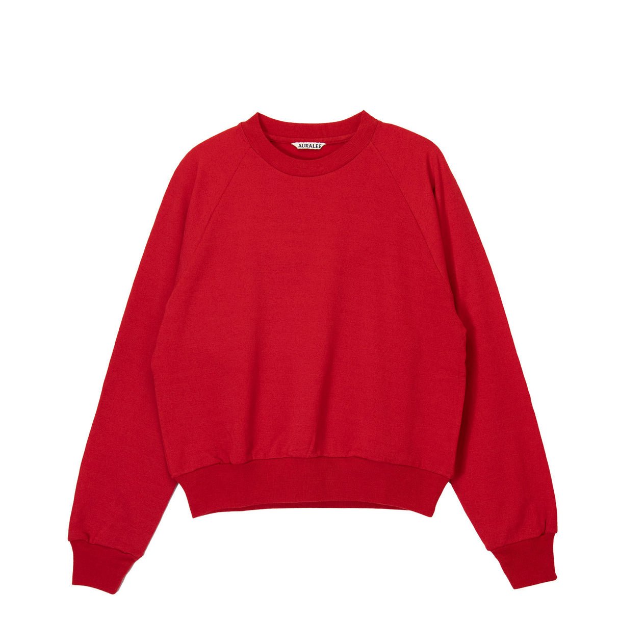 Auralee LIGHT WOOL SWEAT PULLOVER, Red