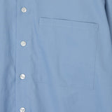 Auralee WASHED FINX TWILL BIG SHIRT, Blue