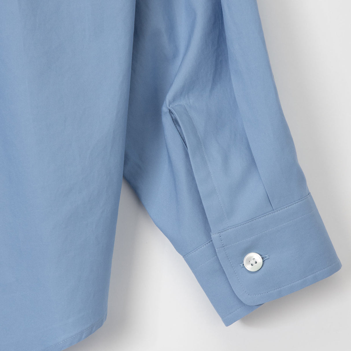 Auralee WASHED FINX TWILL BIG SHIRT, Blue