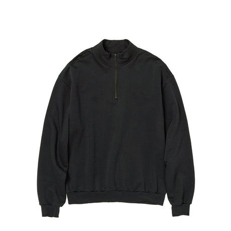 Black half-zip sweatshirt on a white background
