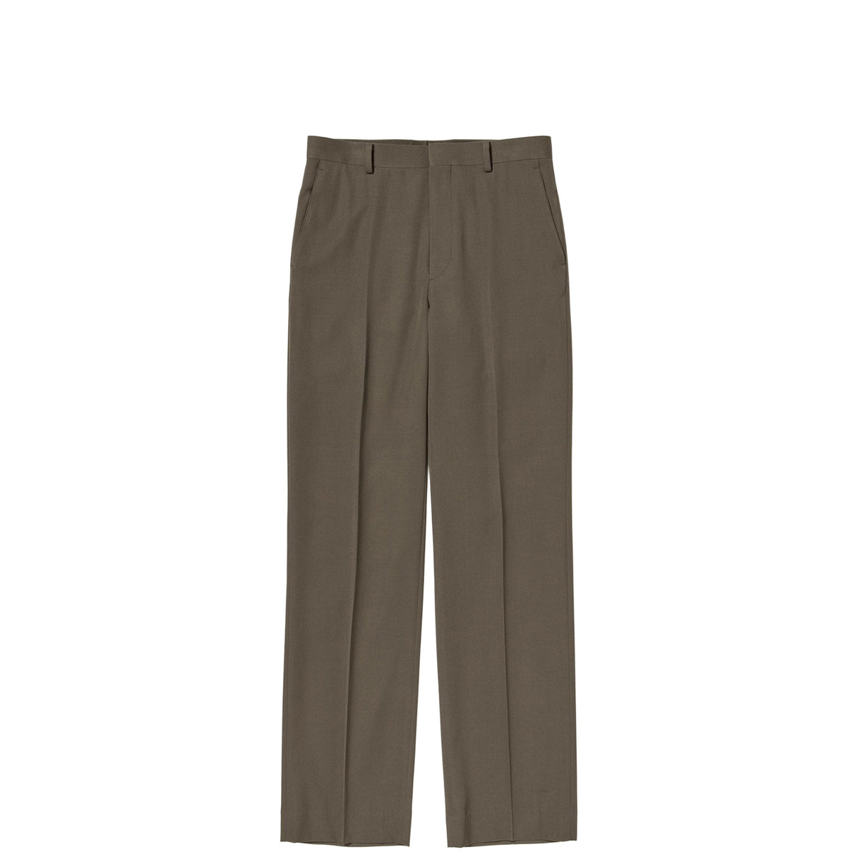 Brown dress pants on a white background