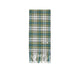Auralee CASHMERE CHECK LONG STOLE, Moss Green Check