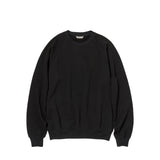 Auralee LIGHT WOOL SWEAT P/O, Black