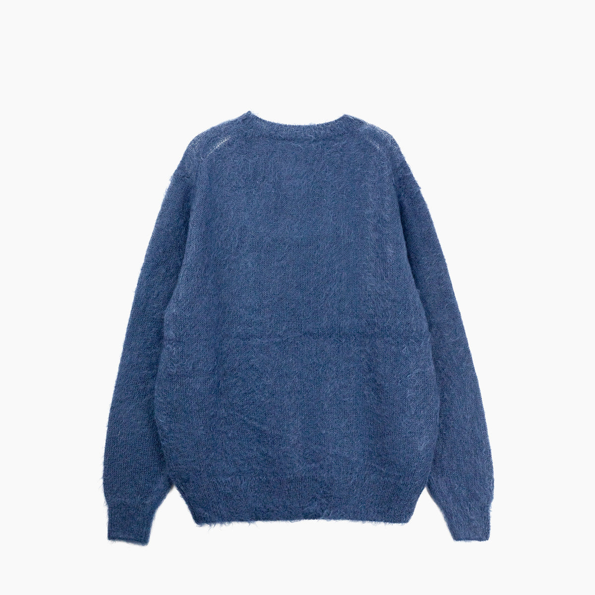 Auralee M'S BRUSHED SUPER KID MOHAIR KNIT P/O, Light Navy