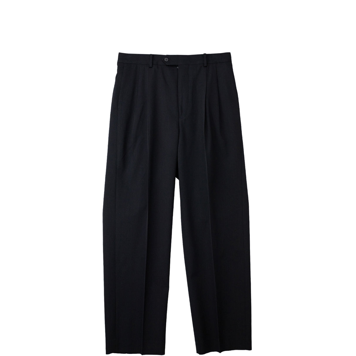 Auralee M'S LIGHT WOOL MAX GABARDINE TWO TUCK SLACKS, Top Black