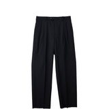 Auralee M'S LIGHT WOOL MAX GABARDINE TWO TUCK SLACKS, Top Black