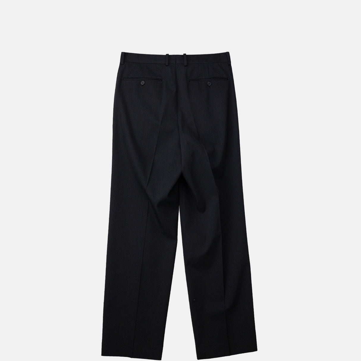 Auralee M'S LIGHT WOOL MAX GABARDINE TWO TUCK SLACKS, Top Black