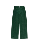 Auralee PIGMENT DYED FINX CORDUROY WIDE, Forest Green