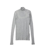Auralee SUPER HIGH GAUGE SHEER RIB TURTLENECK L/S TOP, Gray