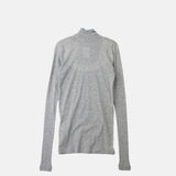Auralee SUPER HIGH GAUGE SHEER RIB TURTLENECK L/S TOP, Gray