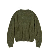 Auralee W' BRUSHED SUPER KID MOHAIR KNIT P/O, Olive